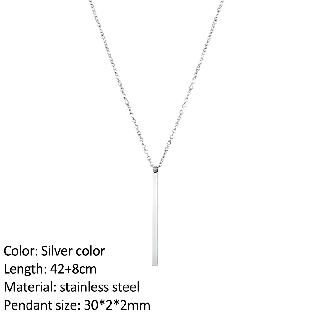 SUNIBI Fashion Stainless Steel Necklace for Woman