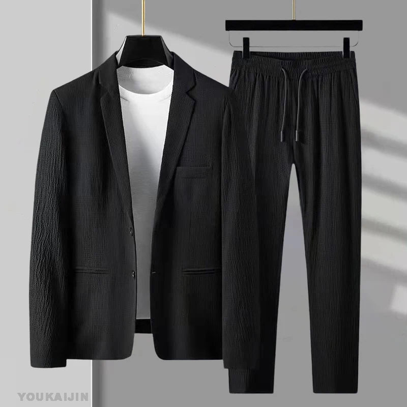 Spring Autumn Korean Two-piece Men Suits