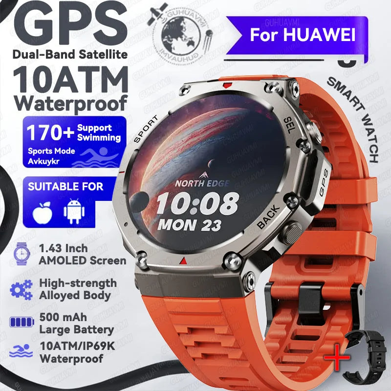 2025 NEW Built-in Dual-band GPS Smart Watch Men