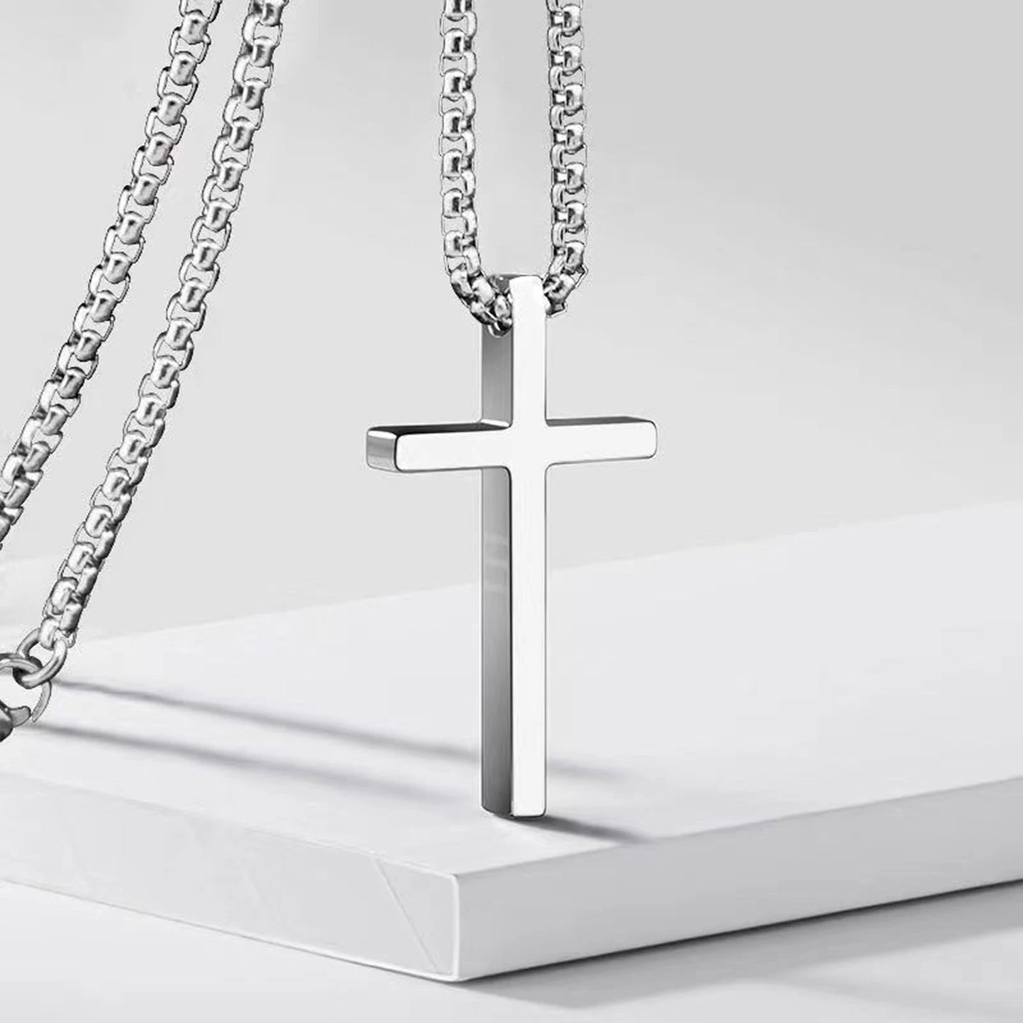 Vnox Cross Necklace for Men