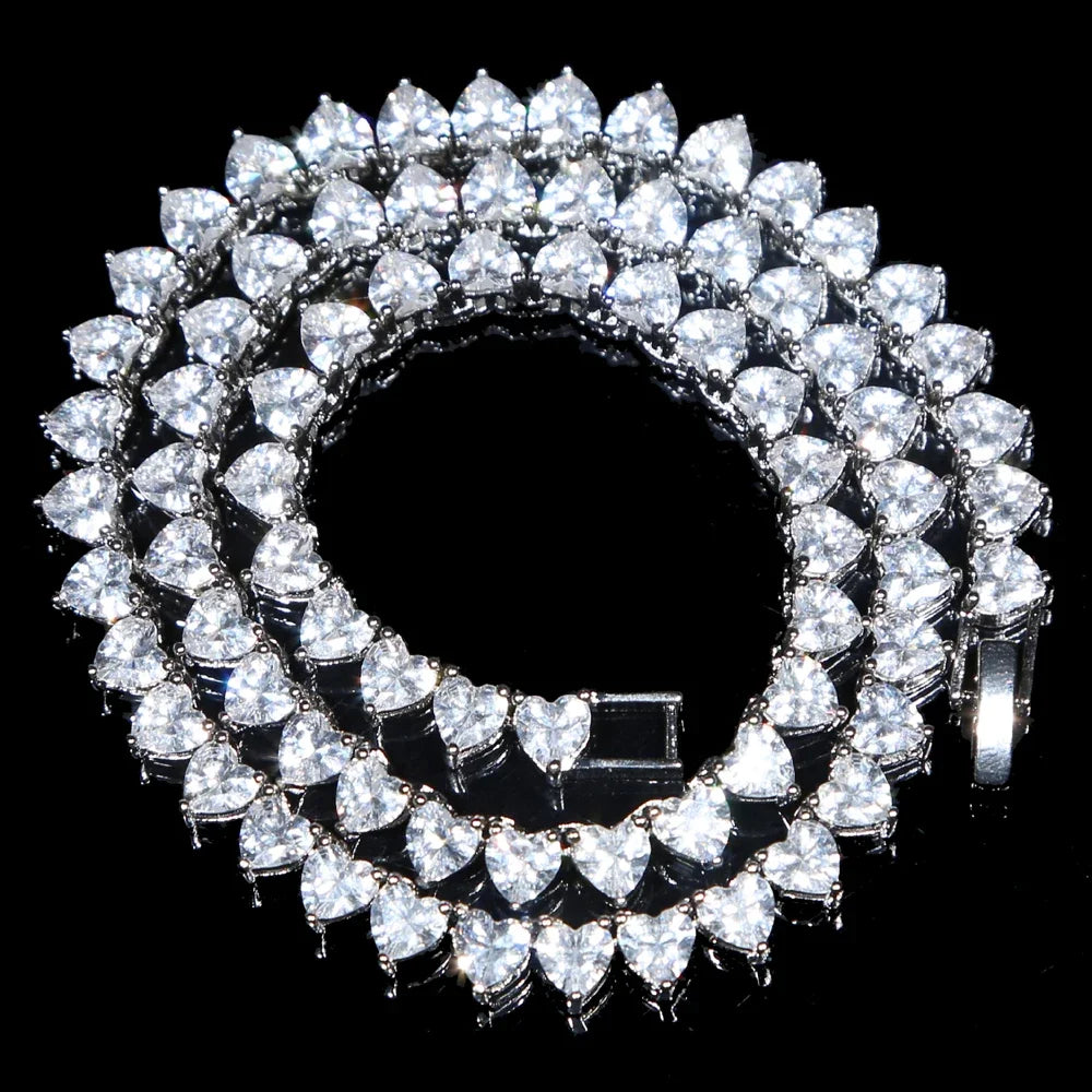 Wholesale 5A heart shape CZ iced