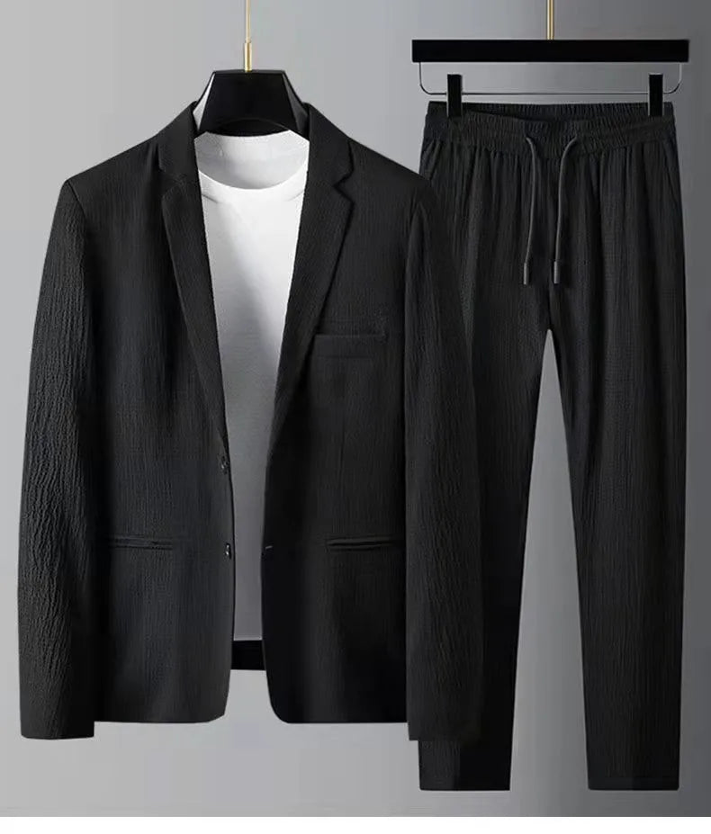 Spring Autumn Korean Two-piece Men Suits