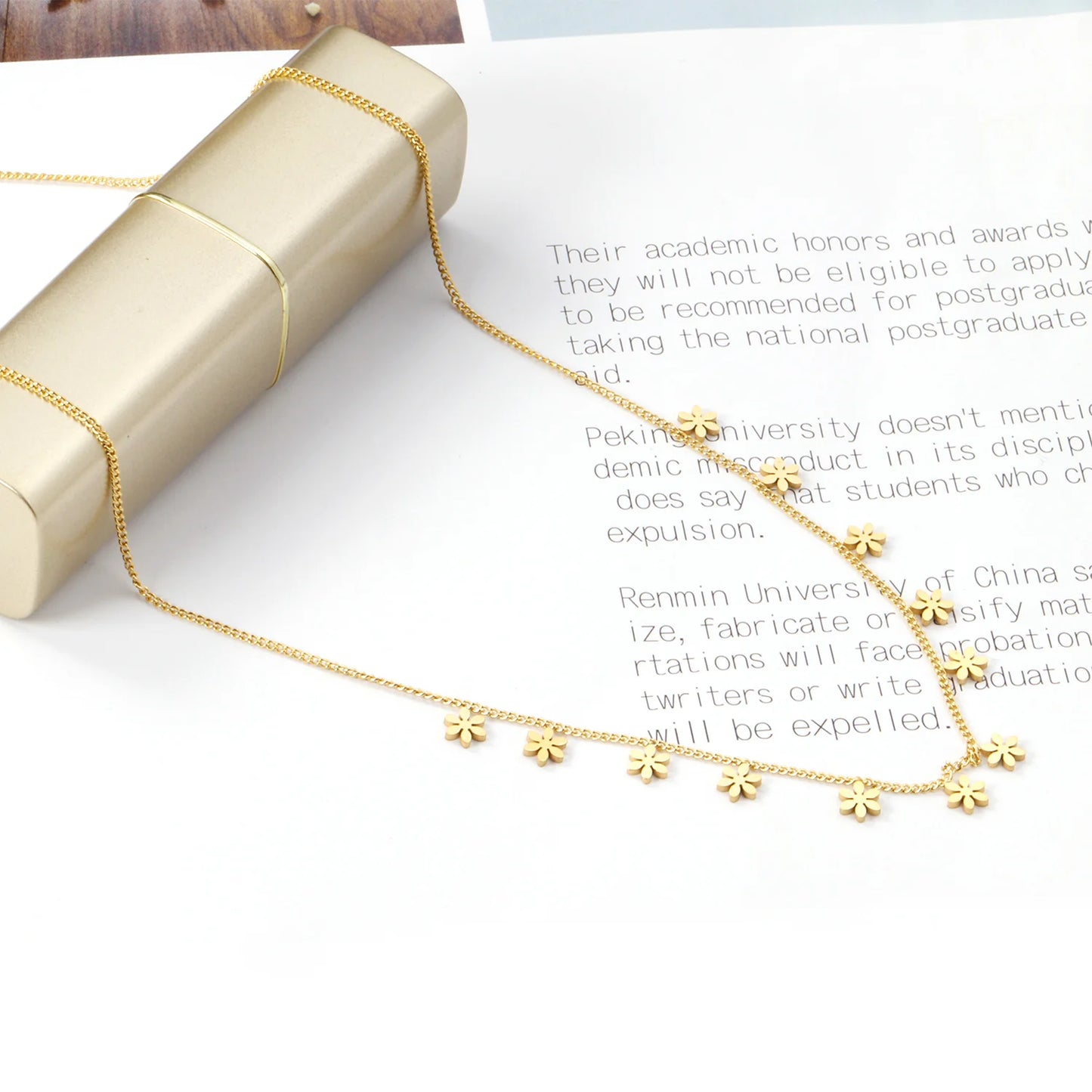 LUXUKISSKIDS Golden Chains Necklaces