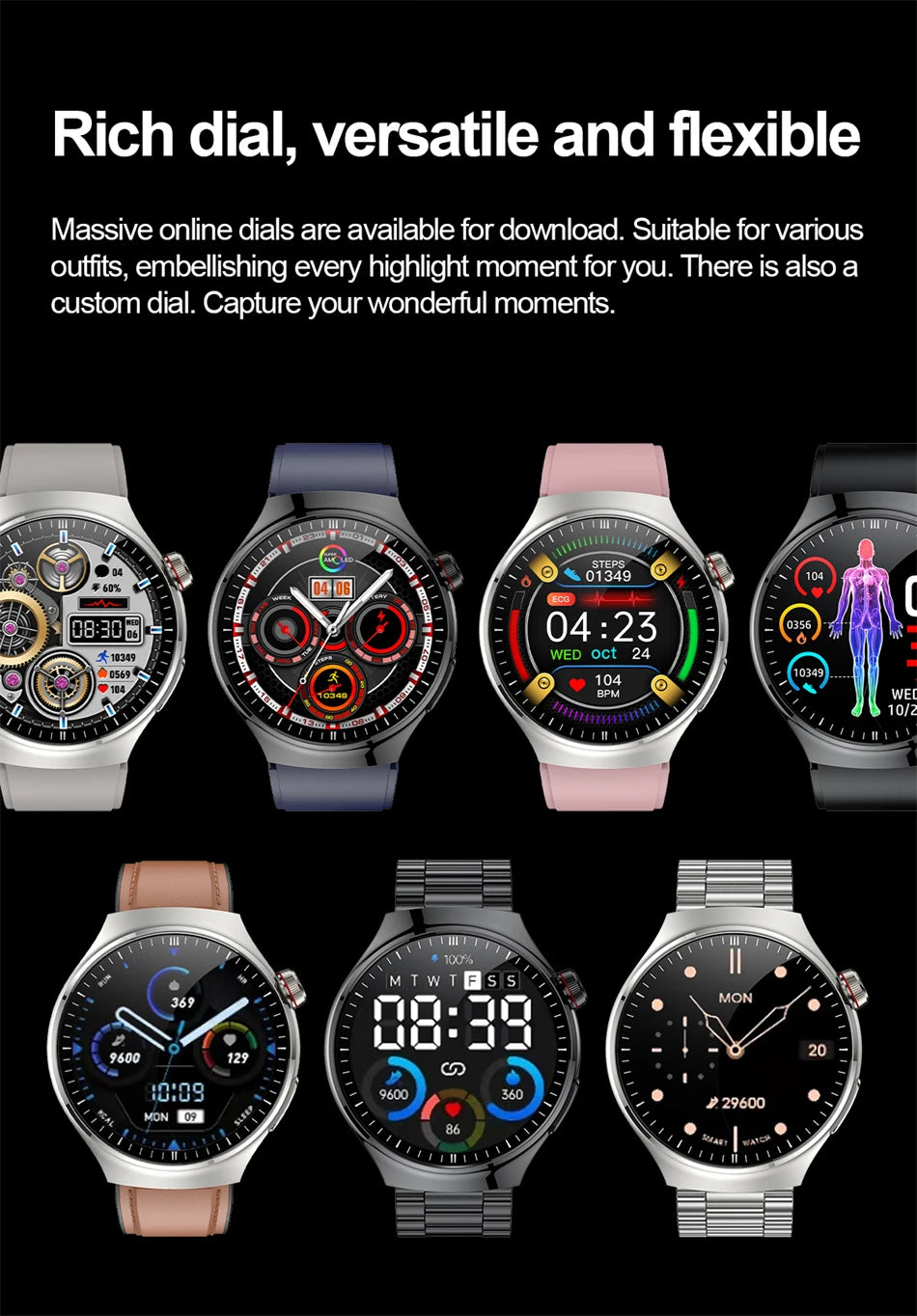 Medical Grade Smart Watch Men Women