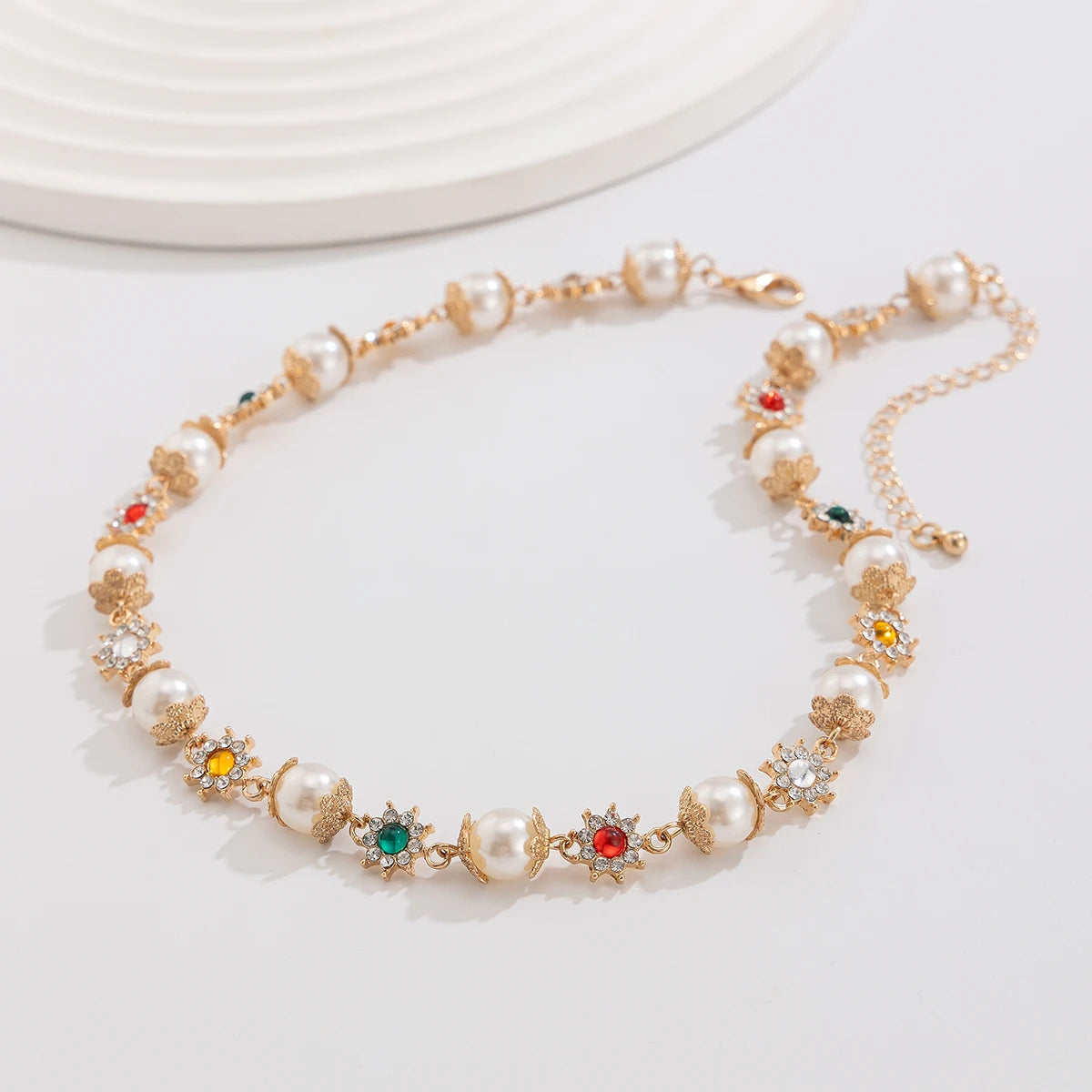 Ingemark Elegant Imitation Pearl Beads Chain Necklace