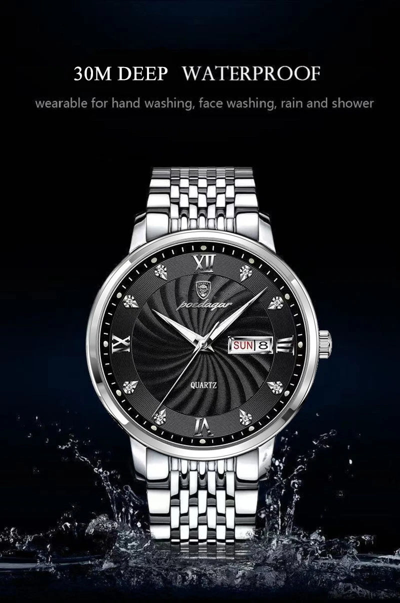 POEDAGAR Luxury Brand Man Watch