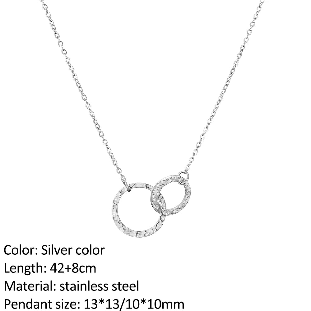 SUNIBI Fashion Stainless Steel Necklace for Woman