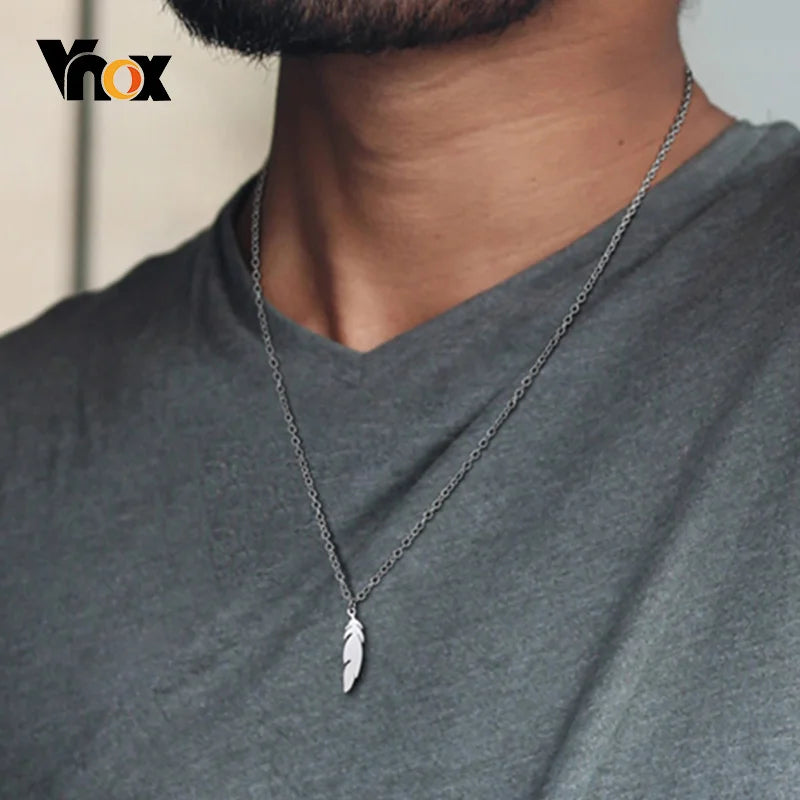 Vnox Simple Casual Necklaces for Men