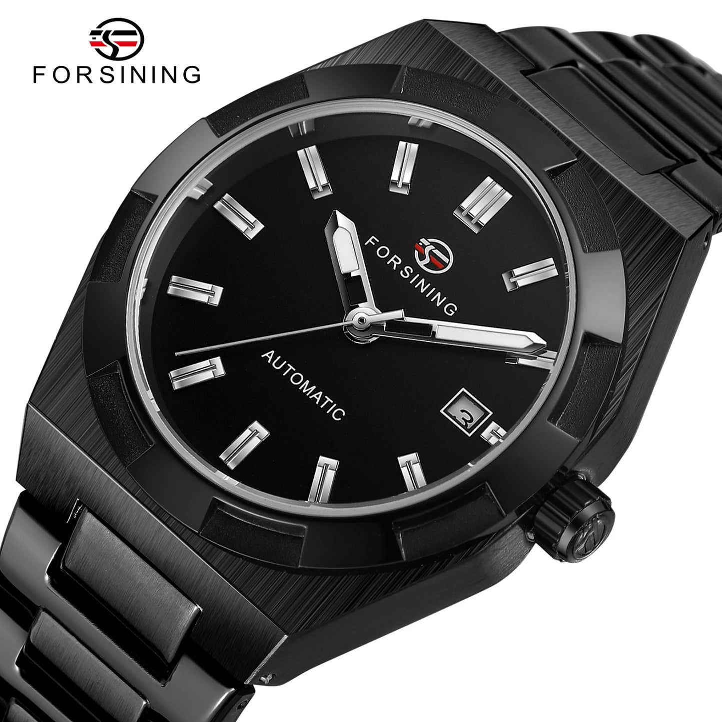 Forsining Design Calendar Automatic Mechanical Men Wristwatch Military Male Clock High End Luxury Brand Waterproof Man Watch