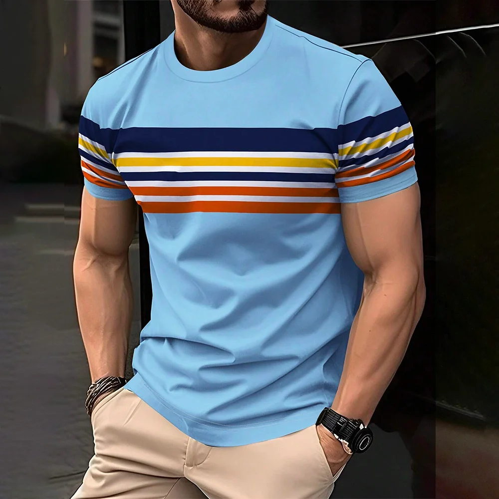 Men's Street T-shirt Summer Men's 3D