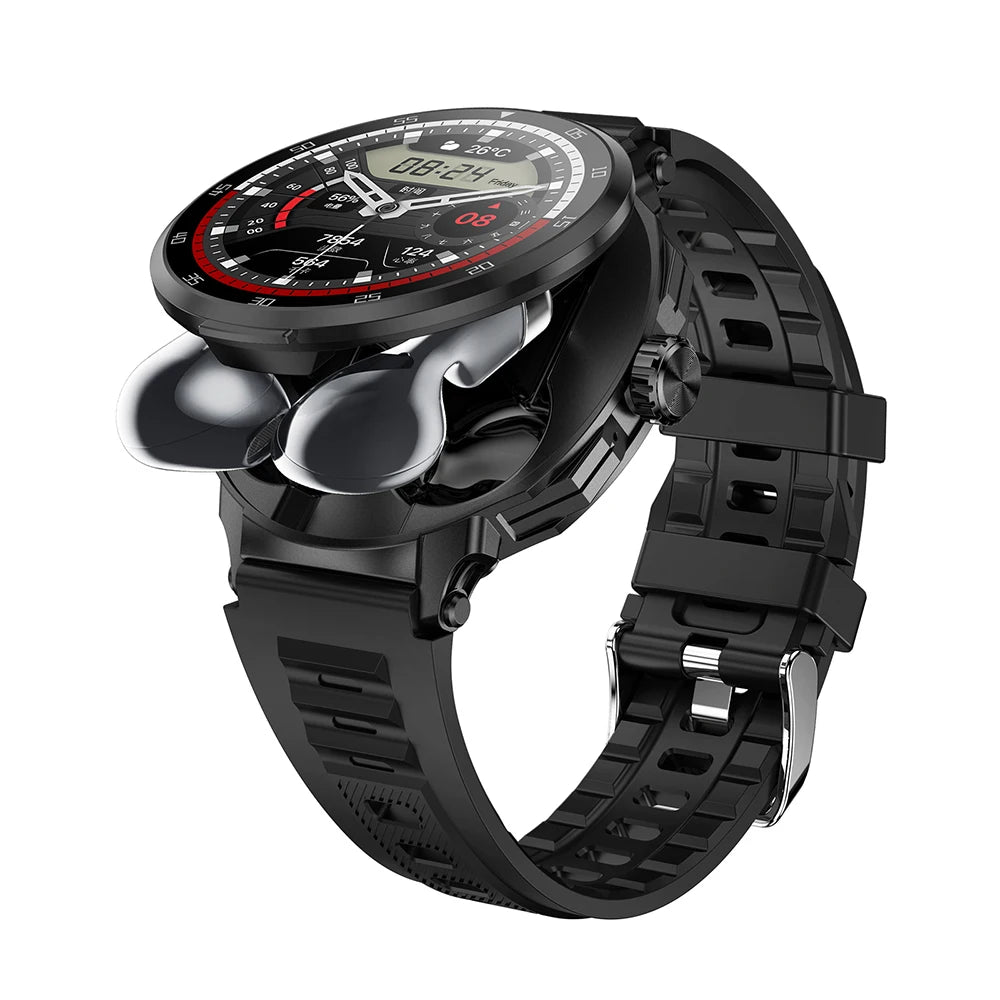 TWS 2 in 1 Full screen touch Smart Watch Bracelet Bluetooth