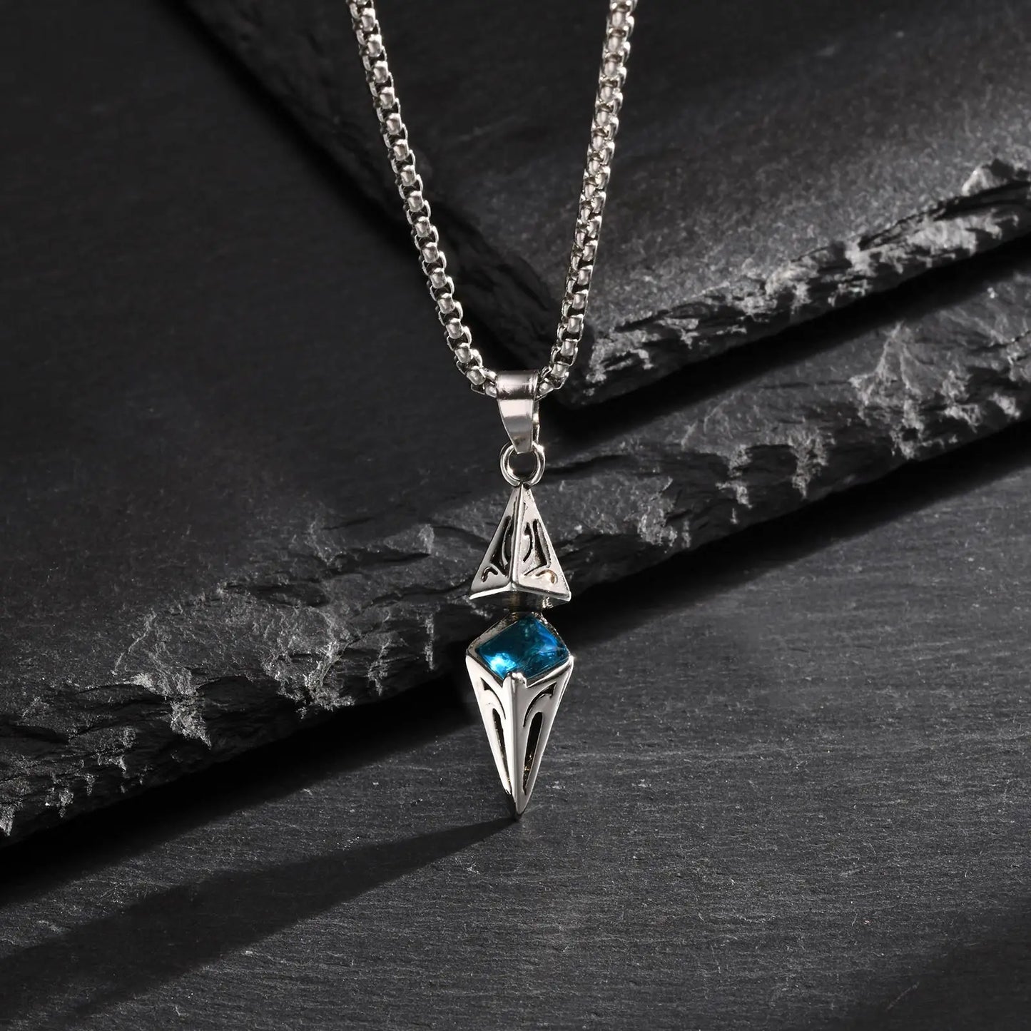 Stylish Blue Stone Necklaces for Men