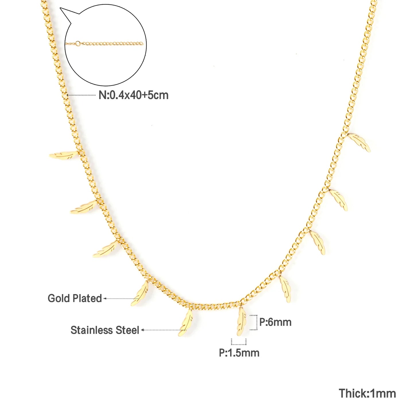 LUXUKISSKIDS Golden Chains Necklaces