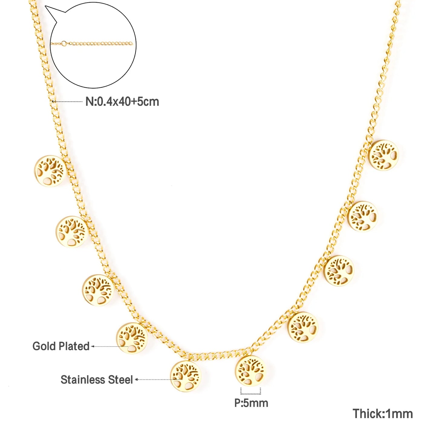 LUXUKISSKIDS Golden Chains Necklaces