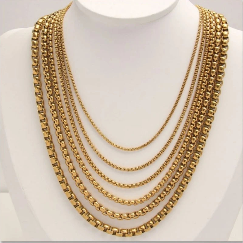 HNSP 316L Stainless Steel Thick Chain Necklace