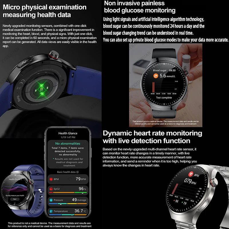 Medical Grade Smart Watch Men Women