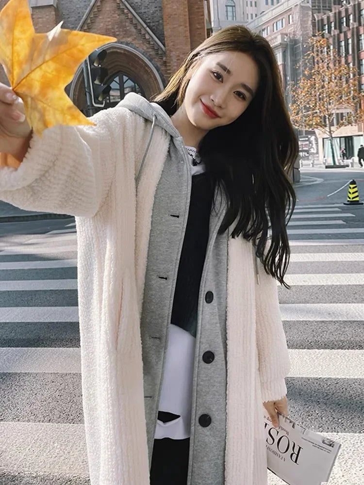 Korean Style Idle Long Cardigan Fashionable Autumn/winter