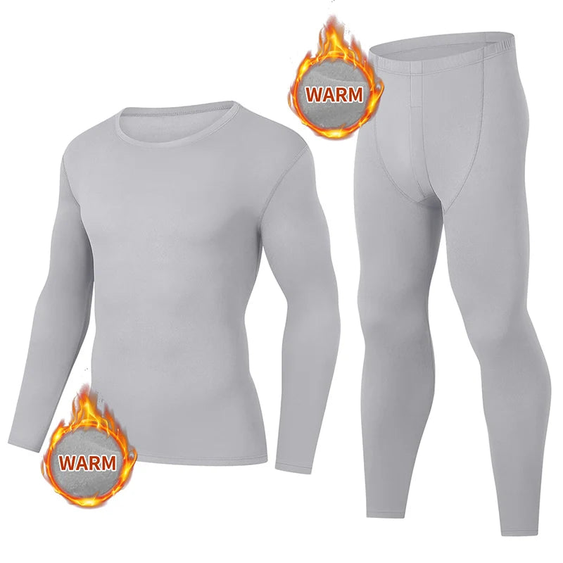 2/4 Piece Men's And Teenagers' Thermal Underwear Set