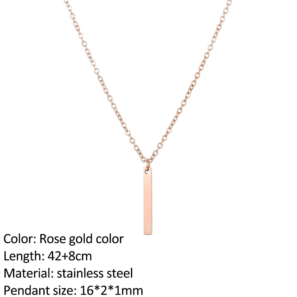 SUNIBI Fashion Stainless Steel Necklace for Woman