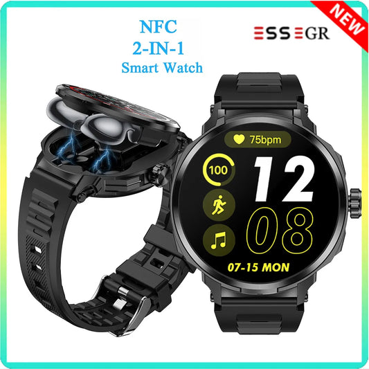 TWS 2 in 1 Full screen touch Smart Watch Bracelet Bluetooth