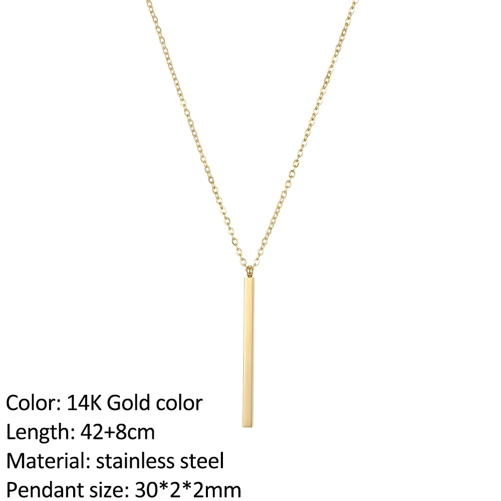 SUNIBI Fashion Stainless Steel Necklace for Woman