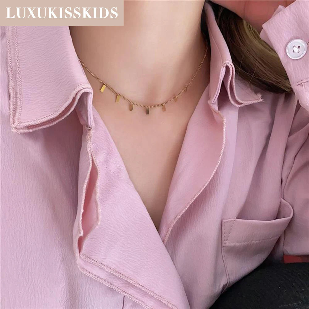 LUXUKISSKIDS Golden Chains Necklaces