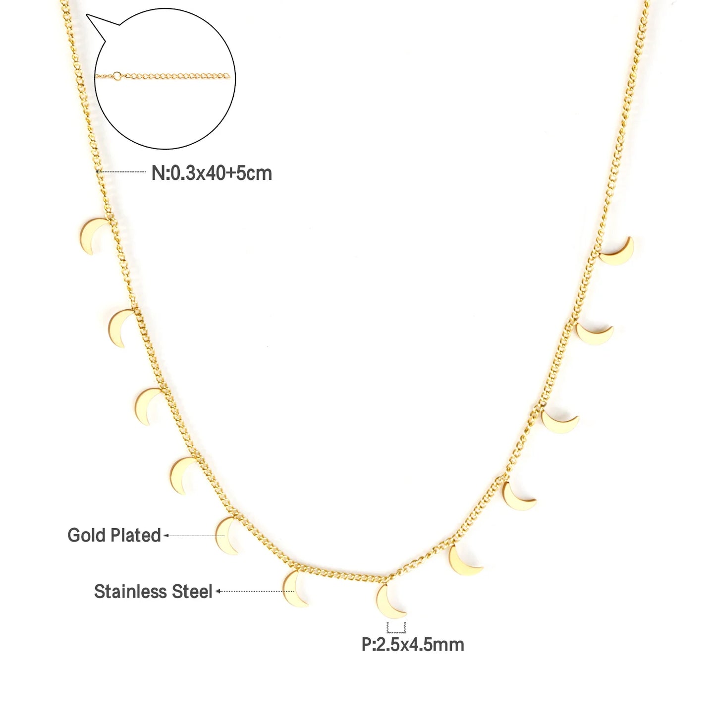 LUXUKISSKIDS Golden Chains Necklaces