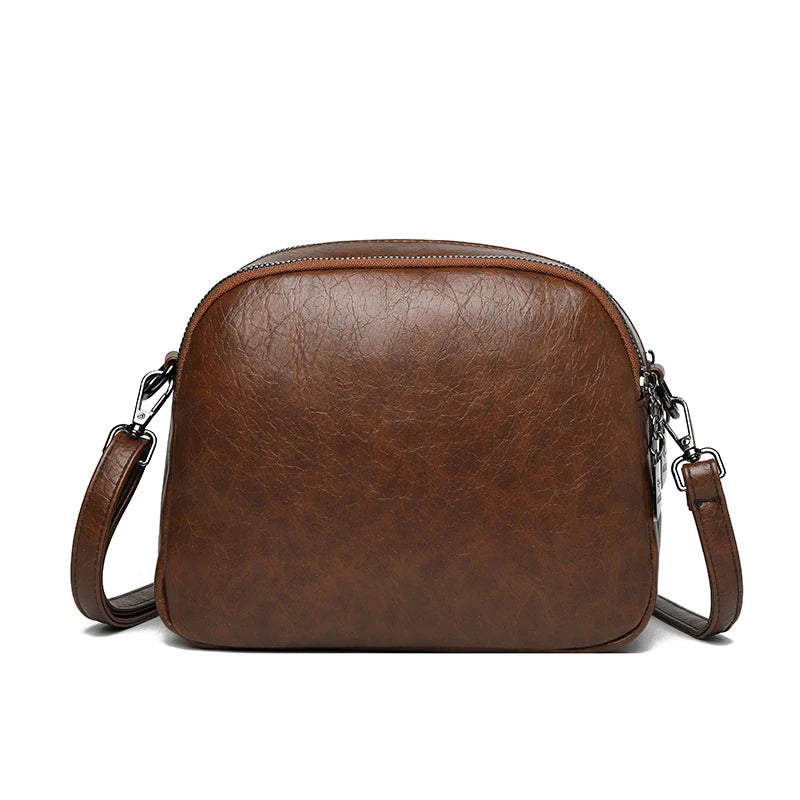 Luxury Leather Multiple Pockets Shoulder Crossbody Bag