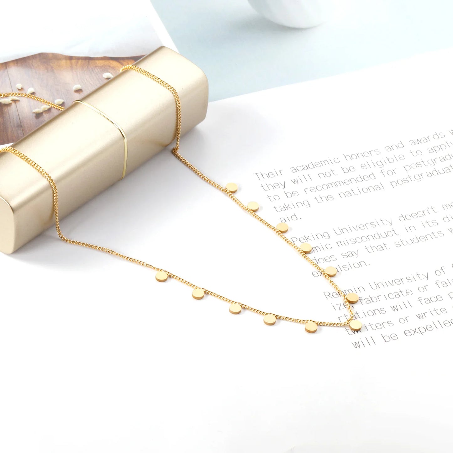 LUXUKISSKIDS Golden Chains Necklaces