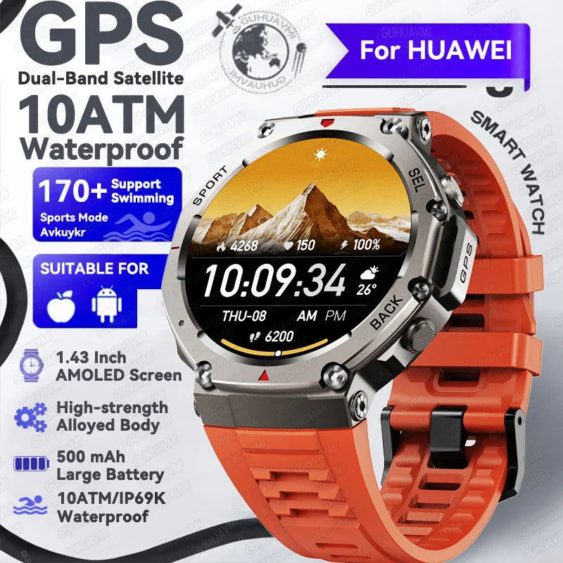 2025 NEW Built-in Dual-band GPS Smart Watch Men