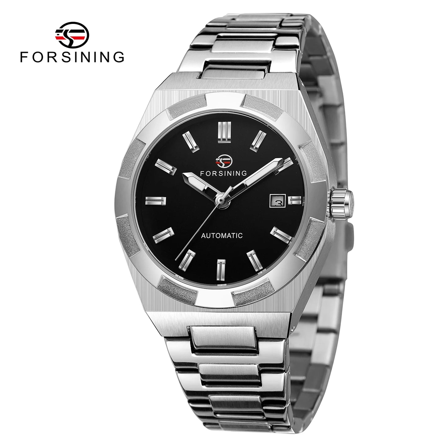 Forsining Design Calendar Automatic Mechanical Men Wristwatch Military Male Clock High End Luxury Brand Waterproof Man Watch