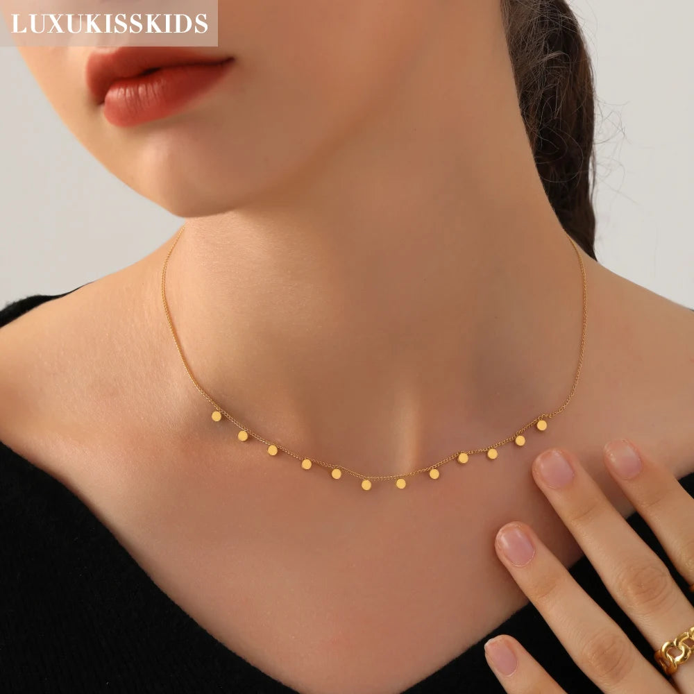 LUXUKISSKIDS Golden Chains Necklaces