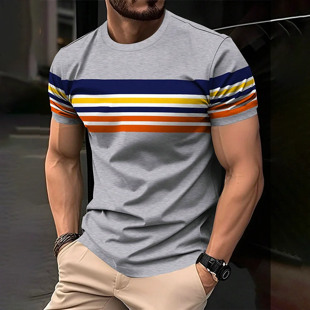 Men's Street T-shirt Summer Men's 3D