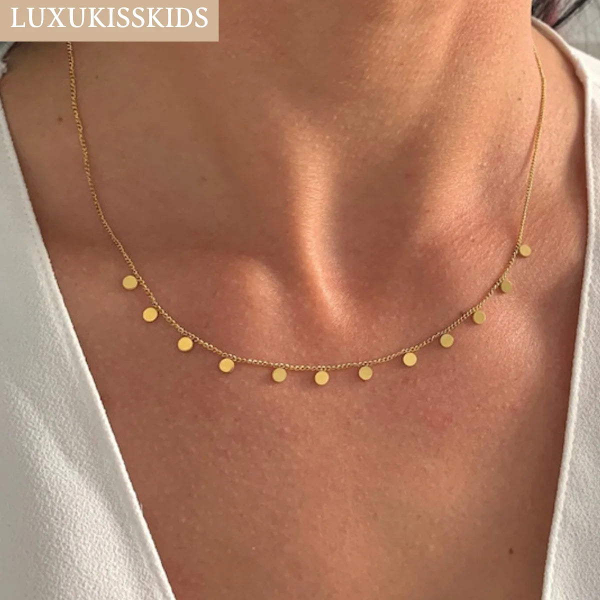 LUXUKISSKIDS Golden Chains Necklaces