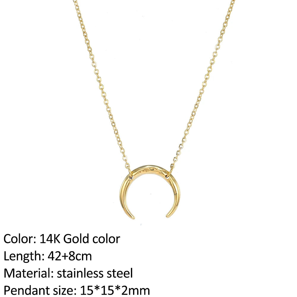 SUNIBI Fashion Stainless Steel Necklace for Woman