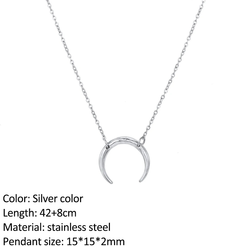 SUNIBI Fashion Stainless Steel Necklace for Woman