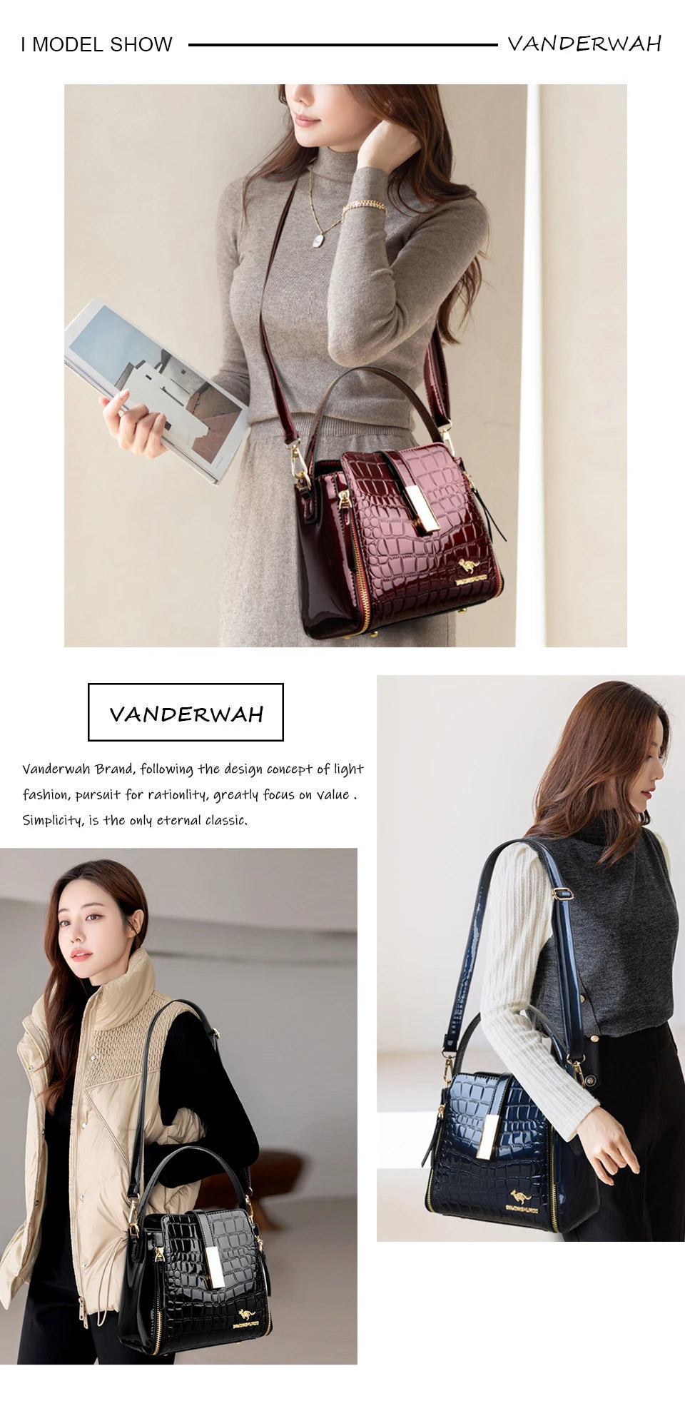 VANDERWAH High-end Handbags For Women