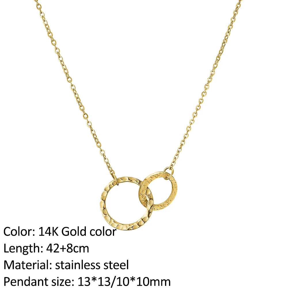 SUNIBI Fashion Stainless Steel Necklace for Woman