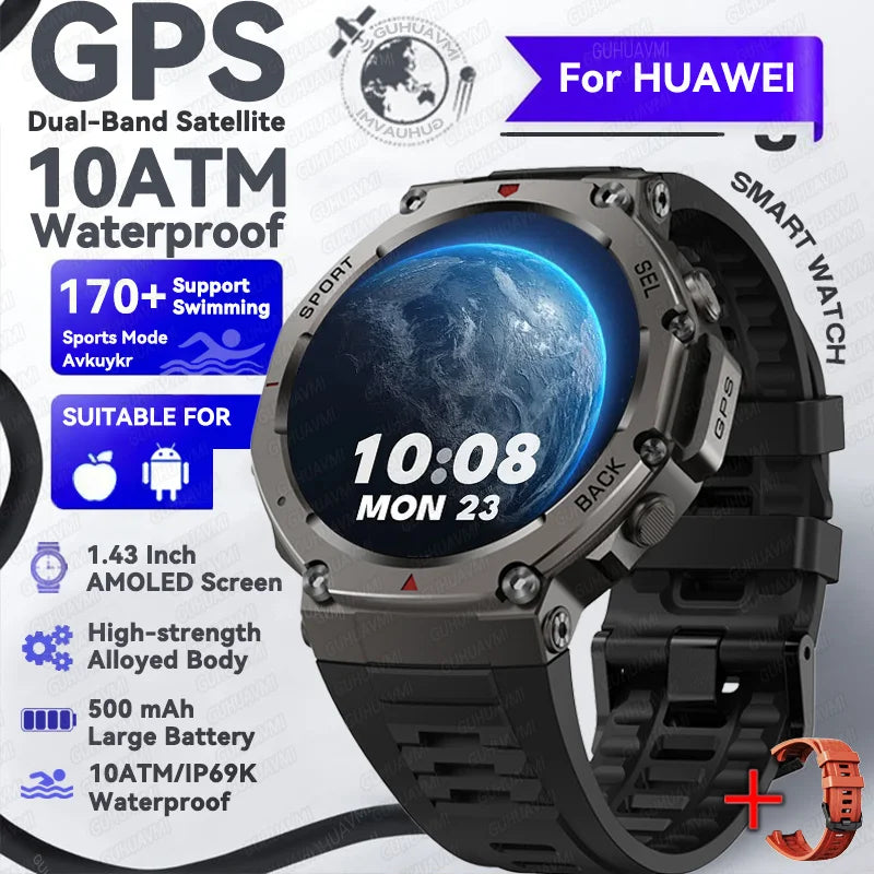 2025 NEW Built-in Dual-band GPS Smart Watch Men