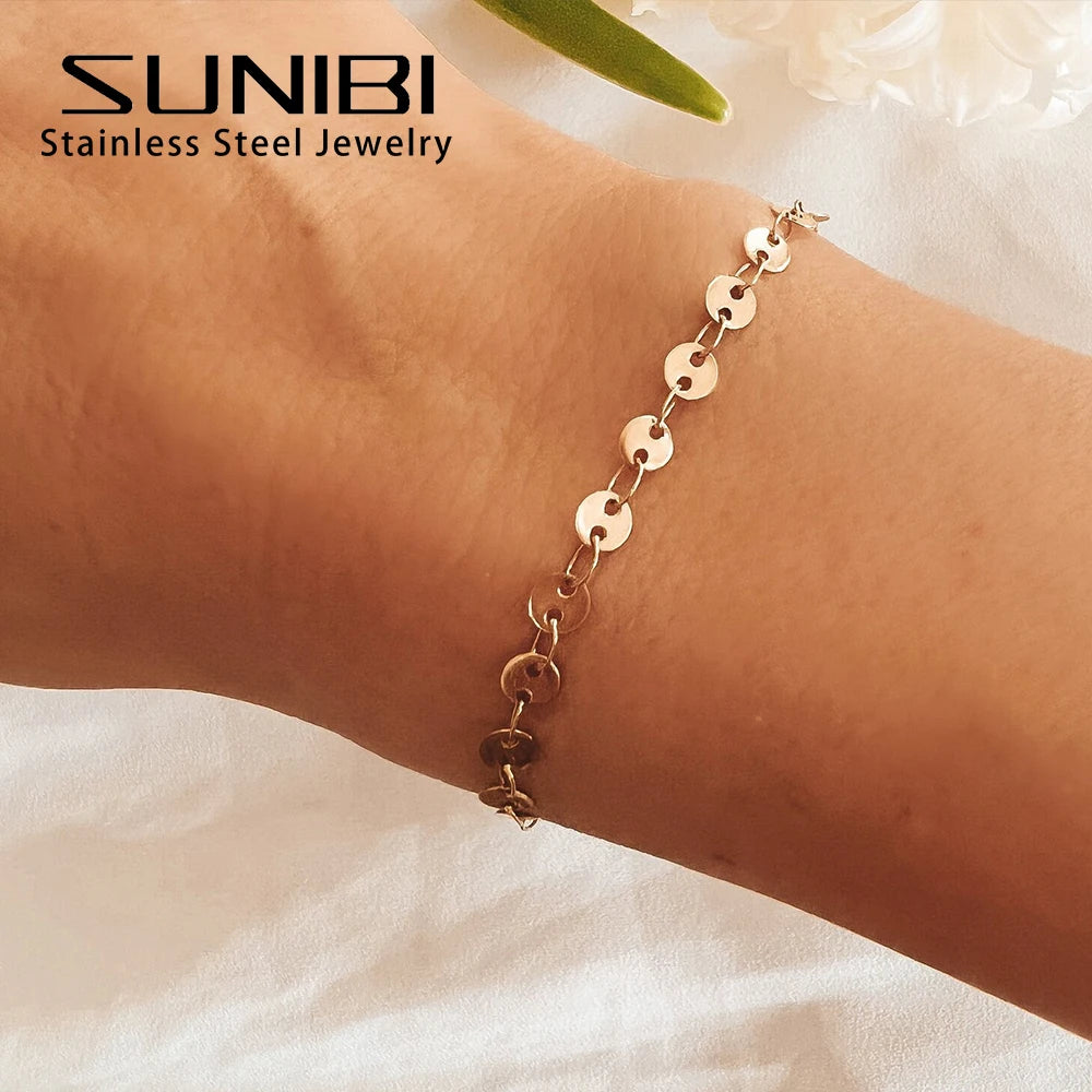 SUNIBI Stainless Steel Bracelets for Women