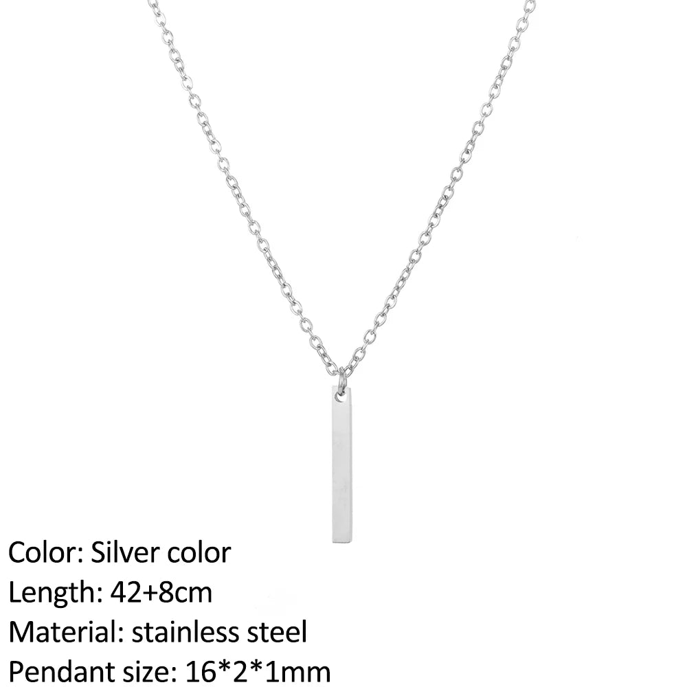 SUNIBI Fashion Stainless Steel Necklace for Woman