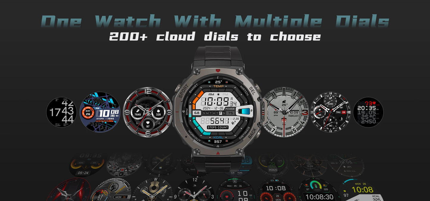 2025 NEW Built-in Dual-band GPS Smart Watch Men