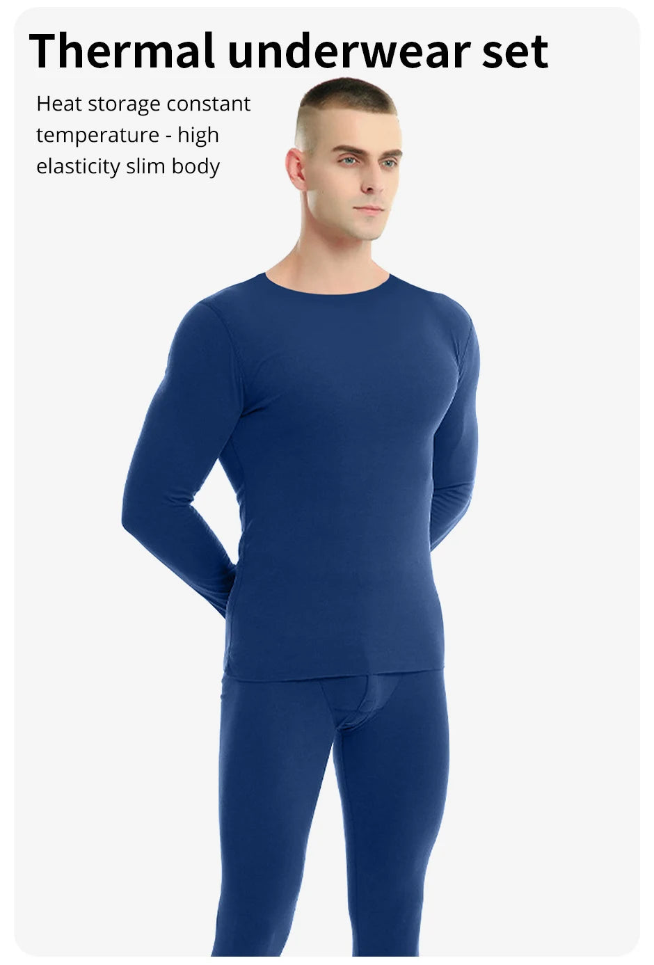 2/4 Piece Men's And Teenagers' Thermal Underwear Set